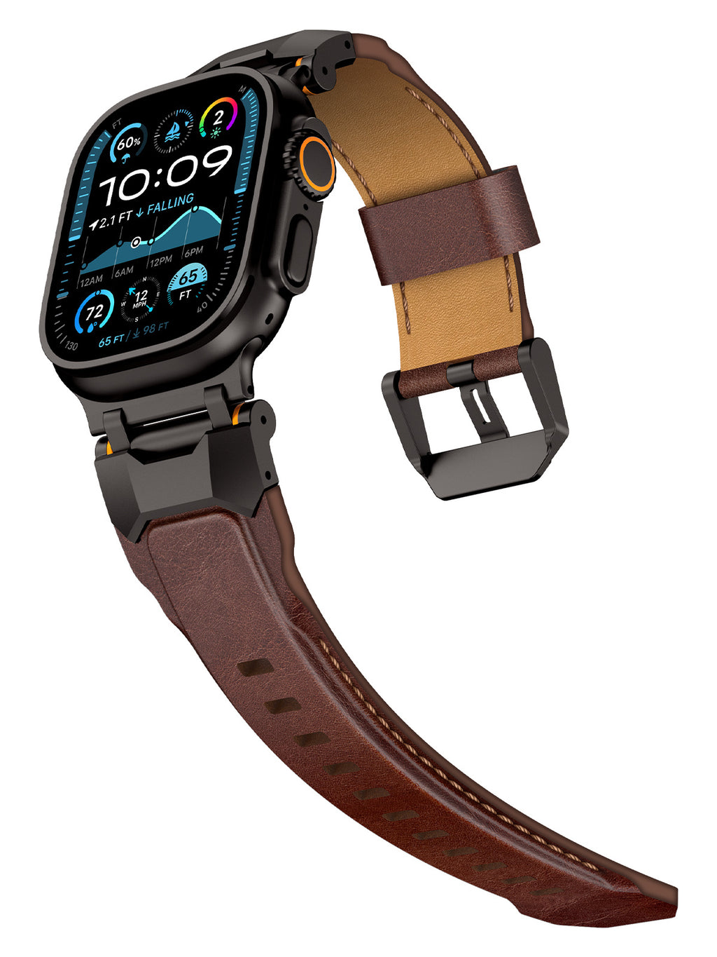 Vintage Men's Niche High-end Feel High-end Top Layer Cowhide Handmade Strap