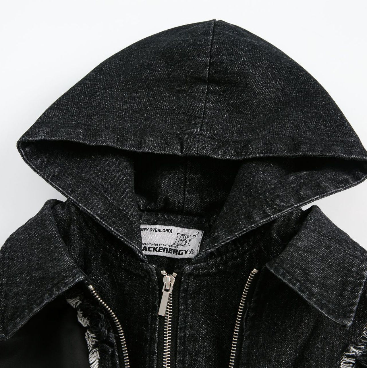 American Retro Washing Heavy Industry Stitching Hooded Jacket Jacket