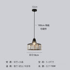Simple Modern Light Luxury Crystal Creative Sun Lamp Bedroom Bedside Small Droplight