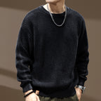 Thick Needle Retro Men's Loose Bottoming Round Neck Sweater