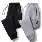 Men's Versatile Straight-leg Casual Cropped Pants Loose With Cuffed Hem