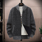 New Men's Casual Zipper Sweater Coat All-matching