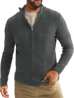 Men's Half-high Collar Cardigan Sweater Coat