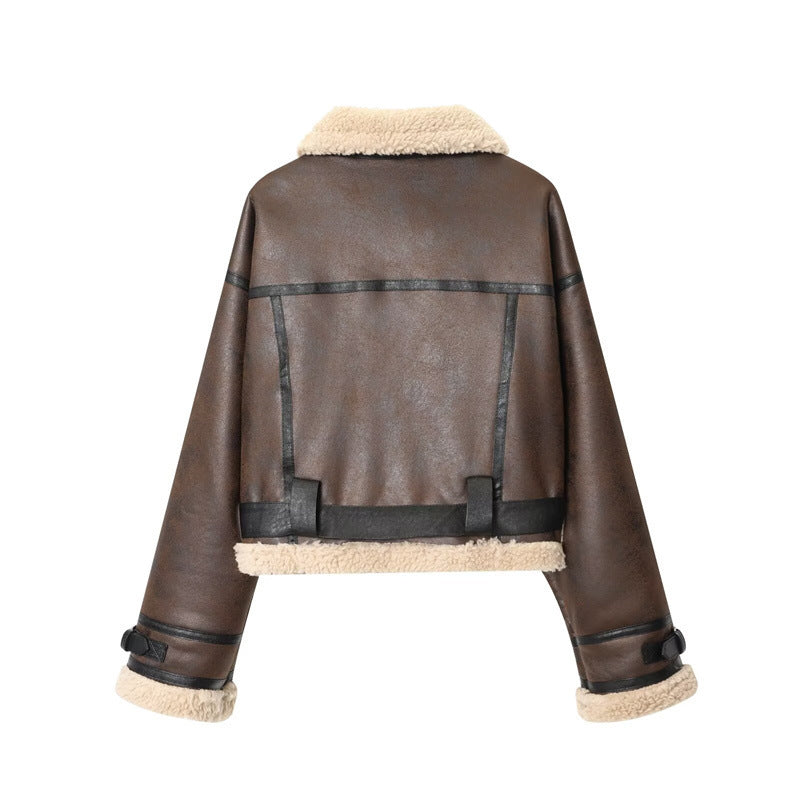 Women's Street Fashion Reversible Short Jacket
