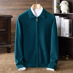 Fully Open Long-sleeve Zipper Thickening Cardigan New Youth Coat