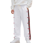 Simple Stitching Casual Sports Breasted Sweatpants