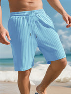 Sports Shorts Multi-bag Lace Men's Striped Beach Pants