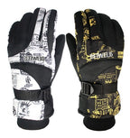 Winter ski gloves
