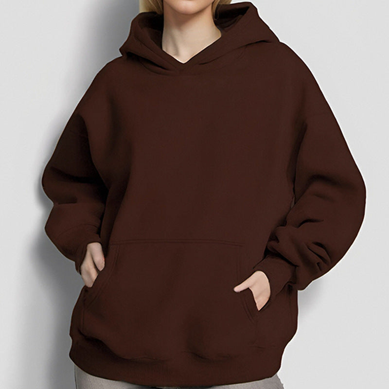 Loose Casual Temperament Long Sleeve Hooded Sweater
