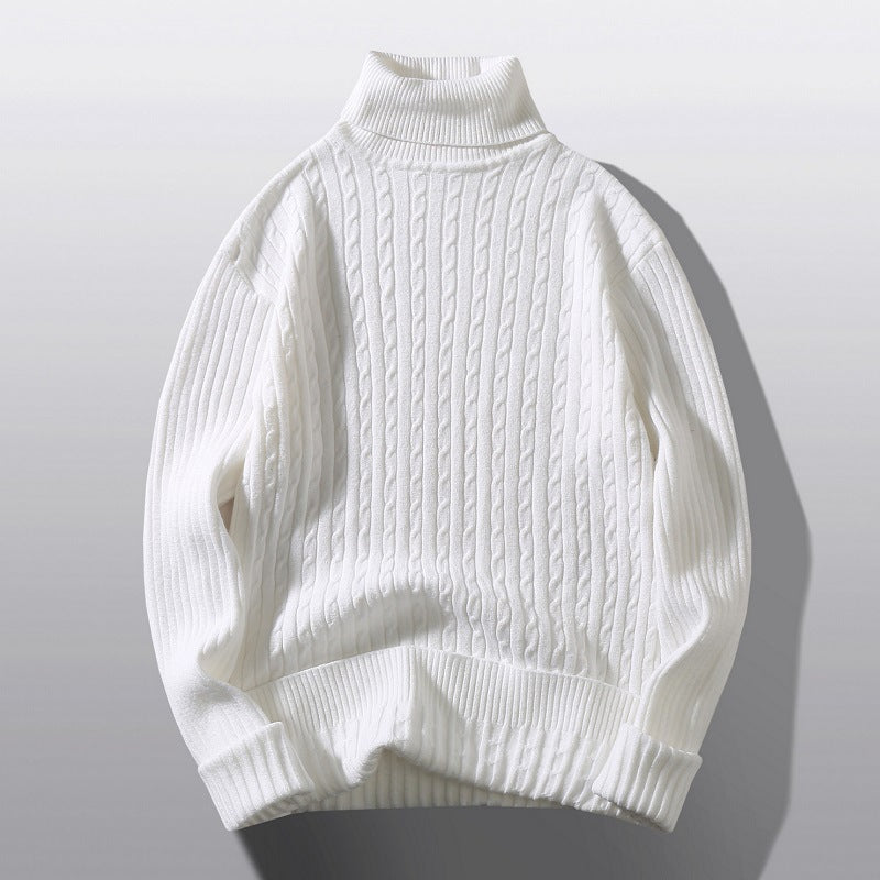 Men's Turtleneck Twist Shape Bottoming Shirt Sweater