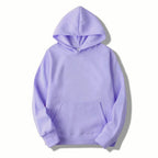 Solid Color Hooded Sweater For Men And Women