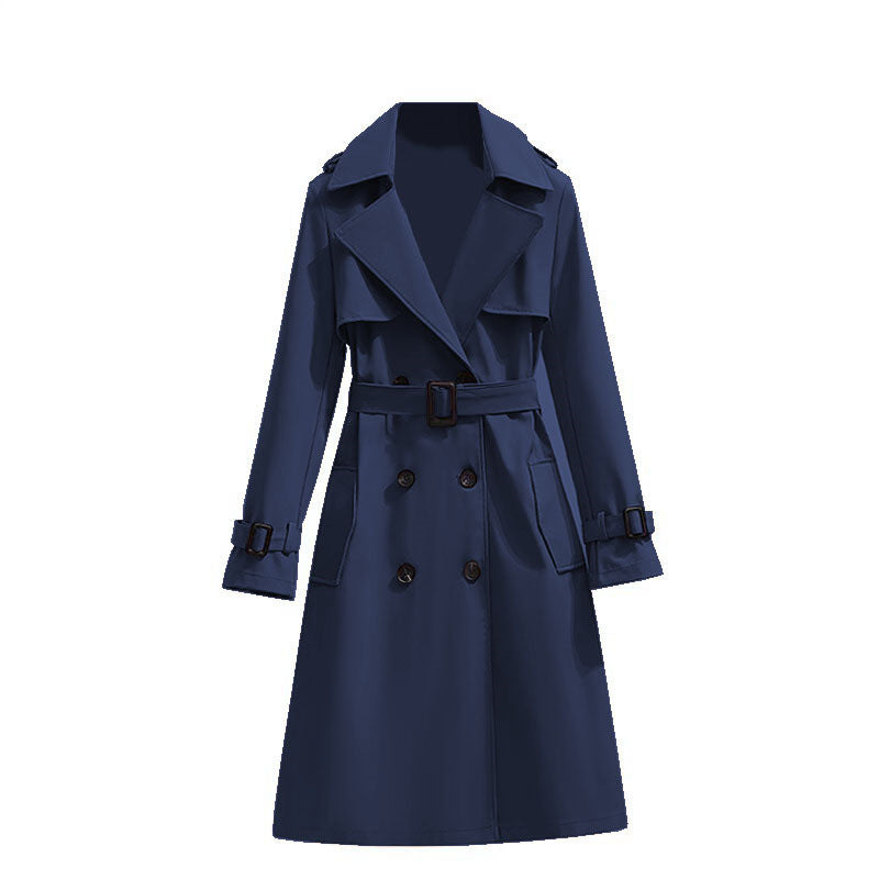 Mid-length Temperament Casual Trench Coat