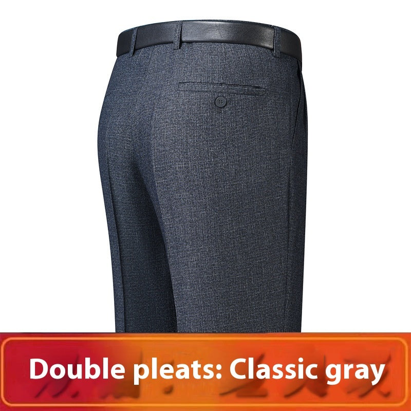 Men's Loose Deep Crotch Straight Trousers