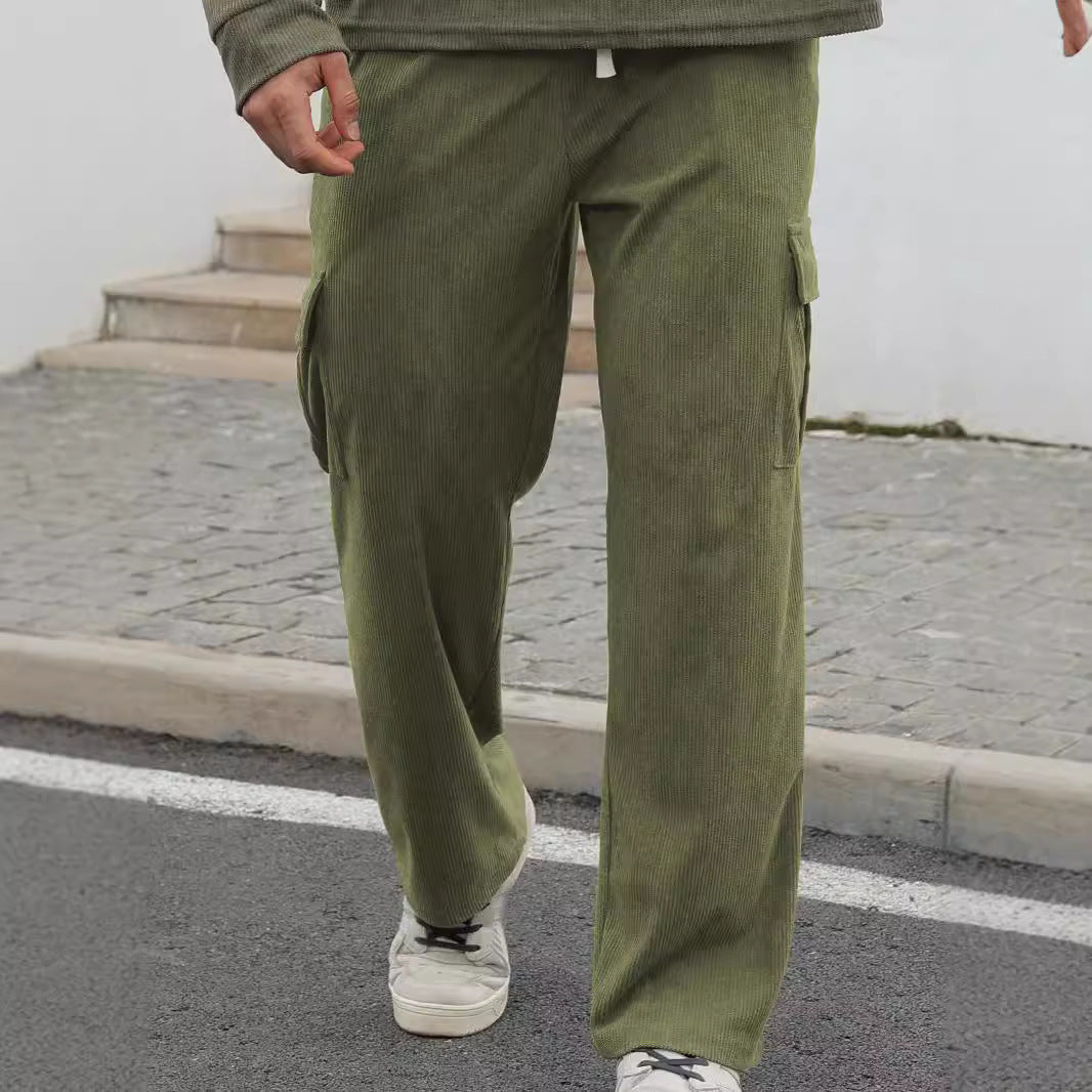 Fashion Casual Sports Corduroy Multi-pocket Work Pants