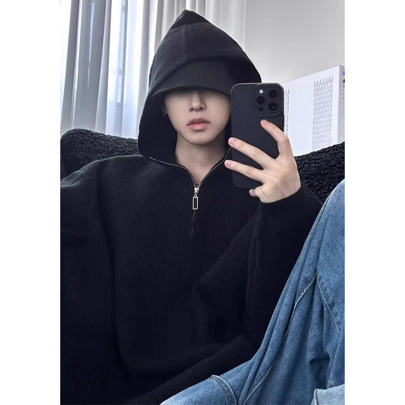 Knitted Sweater High-grade Baggy Coat