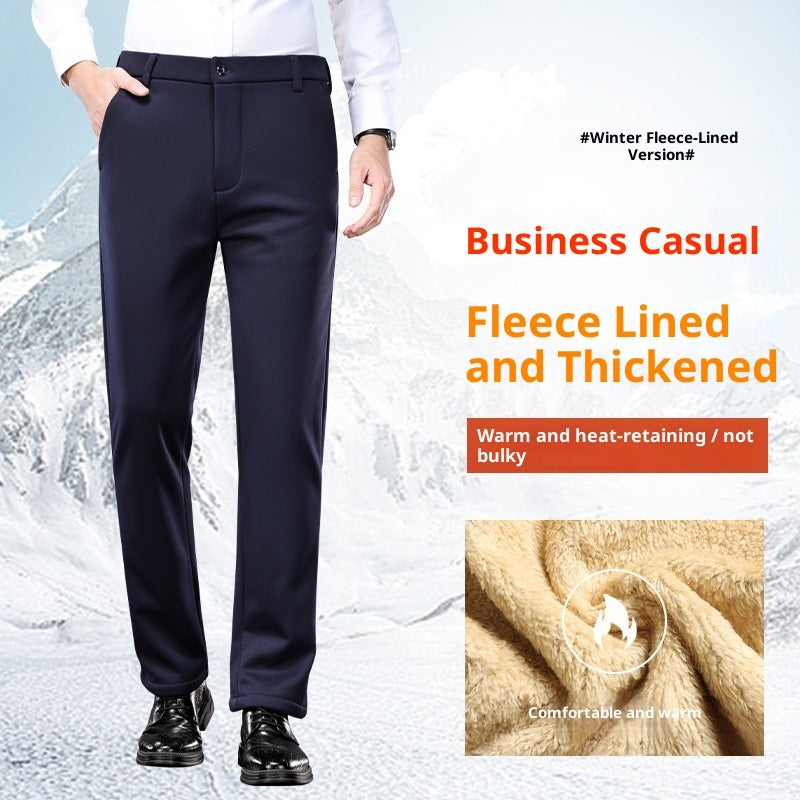Middle-aged And Elderly Thermal Dad's Outfit Cross-border Grandpa Casual Pants