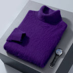 Men's High-neck Cashmere Sweater Solid Color Versatile