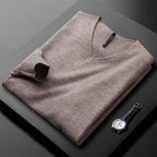 Fine Wool Thick Warm V-neck Sweater