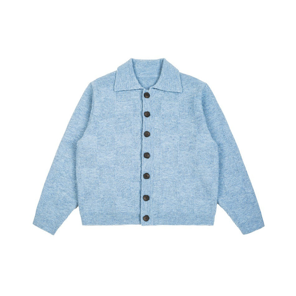 UTiiTUii Autumn And Winter Cardigan Trend Knitting Woolen Sweater Men