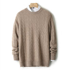 New Fashion Twist Round Neck Sweater For Men