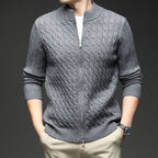 Fashion Autumn New Zipper Collar Sweater Men