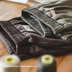 Marden Tooling Retro Tapered 3D Cutting Hemming Knitted Sweatpants