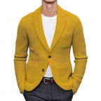 Lapels Suit Casual Knitted Jacket Cardigan Sweater