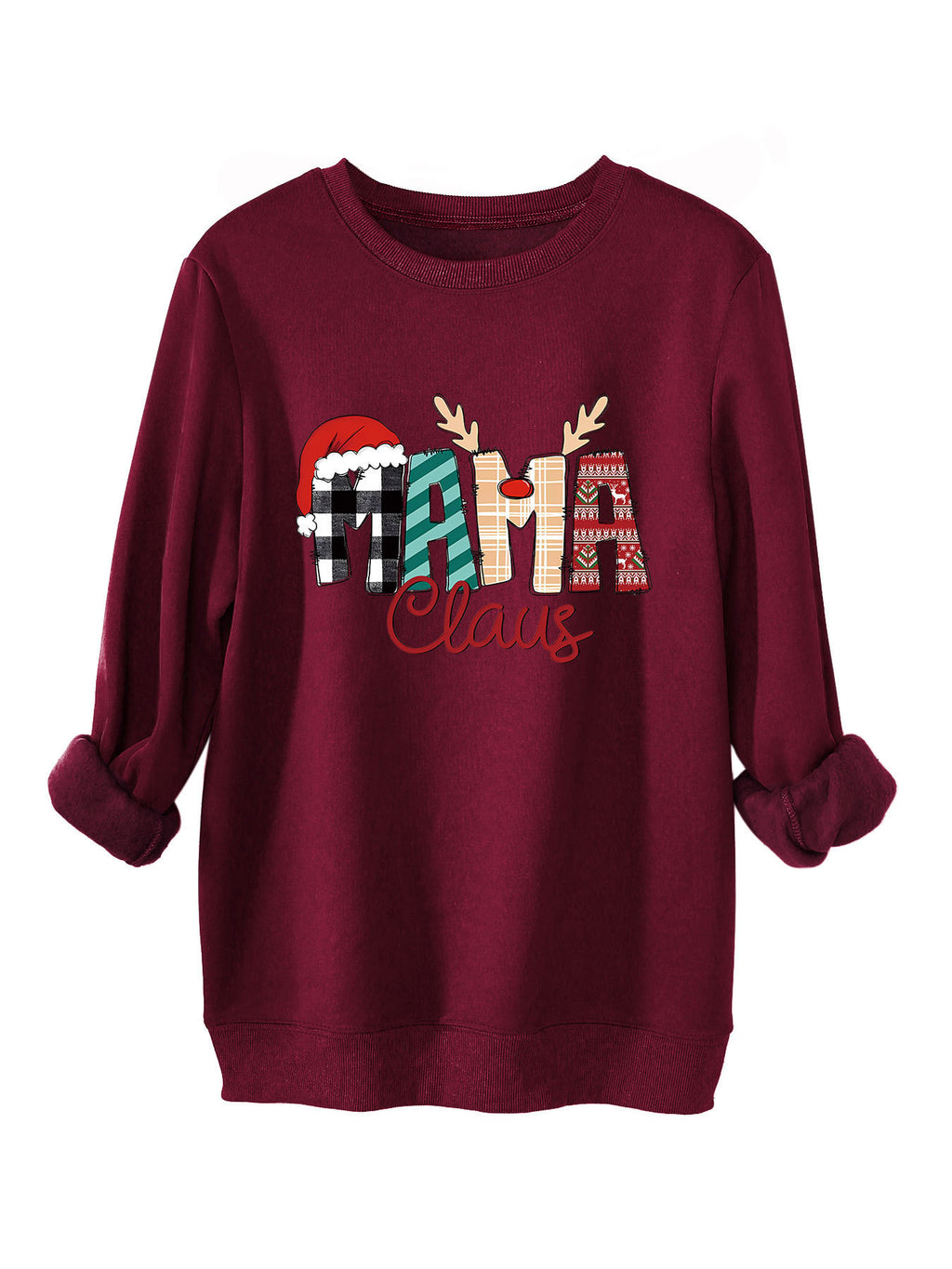 Women's Plus Size Loose All-matching Fleece-lined Sweater