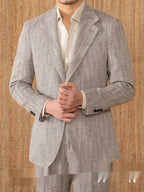 Thin Cotton And Linen Gentry With Half Lining Italian Casual Suit