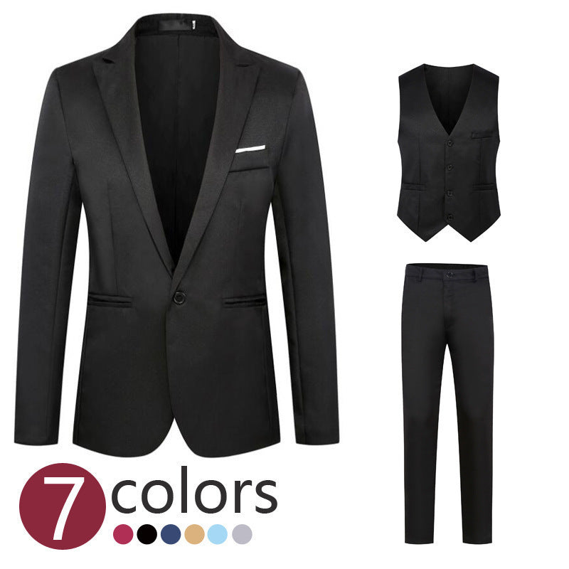 Men's Business Casual Men's Clothing Vest Suit Suit