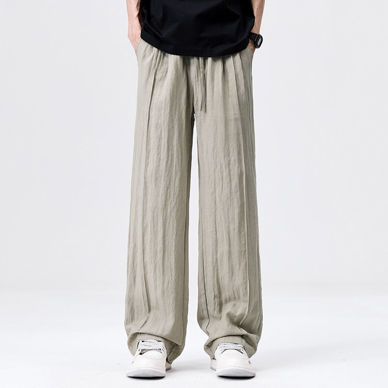 New Men's Summer Tencel Lyocell Breathable Sports Pants