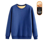 Men's Warm Lambskin Round Neck Hoodie