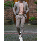 Two-piece Digital Printing Suit With Two Buttons Suit