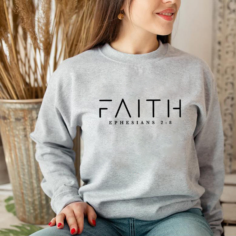 Trendy Faith Sweatshirt Bible Verse Shirt Christian Clothing