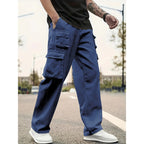 Overalls Casual Sports Pants Loose Men And Women Long