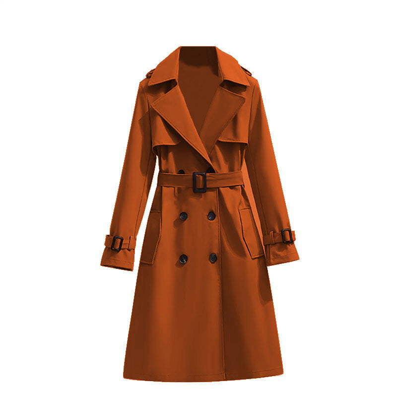 Mid-length Temperament Casual Trench Coat