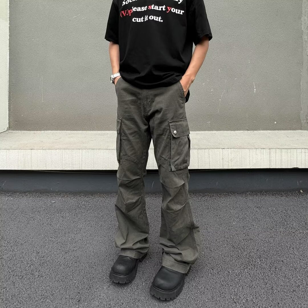 Workwear Men's Retro High-street Versatile Pants