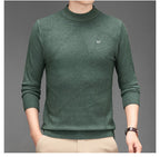 Spring And Autumn Casual Half Turtleneck Solid Color Sweater