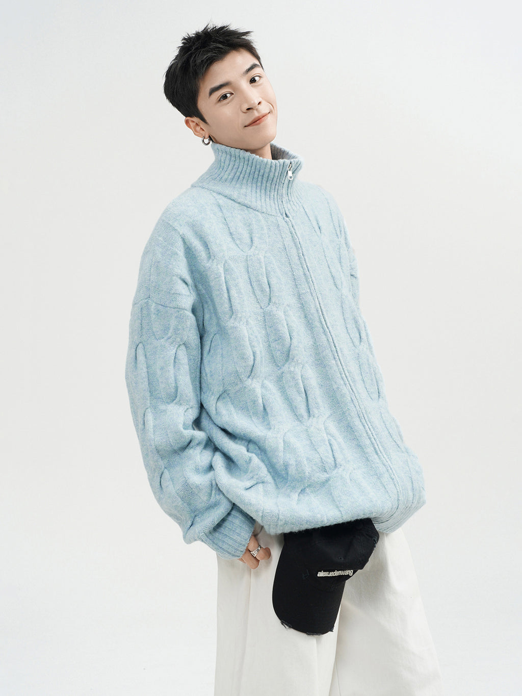 Retro Twist Cardigan Sweater For Men