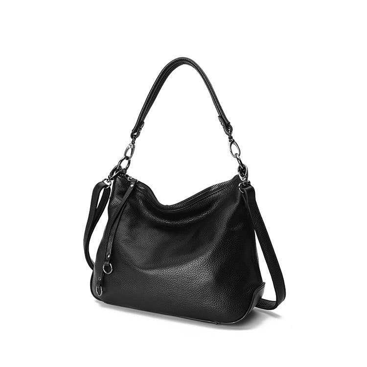 All-match Crossbody Bag Closed-toe Layer Cowhide Portable