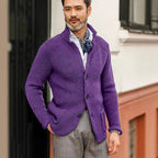 Casual Long Sleeve Solid Color Knitted Coat