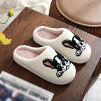 Cotton Slippers Women's Home Winter Animal Embroidery Warm