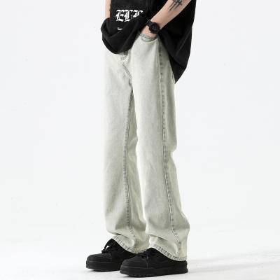 American Retro Black Casual Workwear Washed Pants