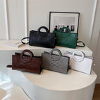 Fall Winter Fashion Retro Handbag Stone Texture Niche Bag Simple Women