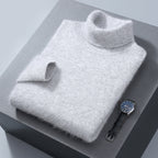 Men's High-neck Cashmere Sweater Solid Color Versatile