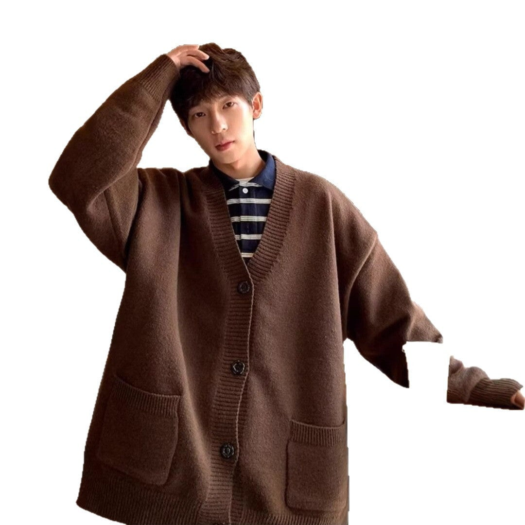 Cardigan Japanese Lazy Style Loose-fitting Versatile Sweater Coat