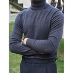 Autumn And Winter Turtleneck Cotton Sweater Male Long Sleeves Inner Wear Men's Knitwear
