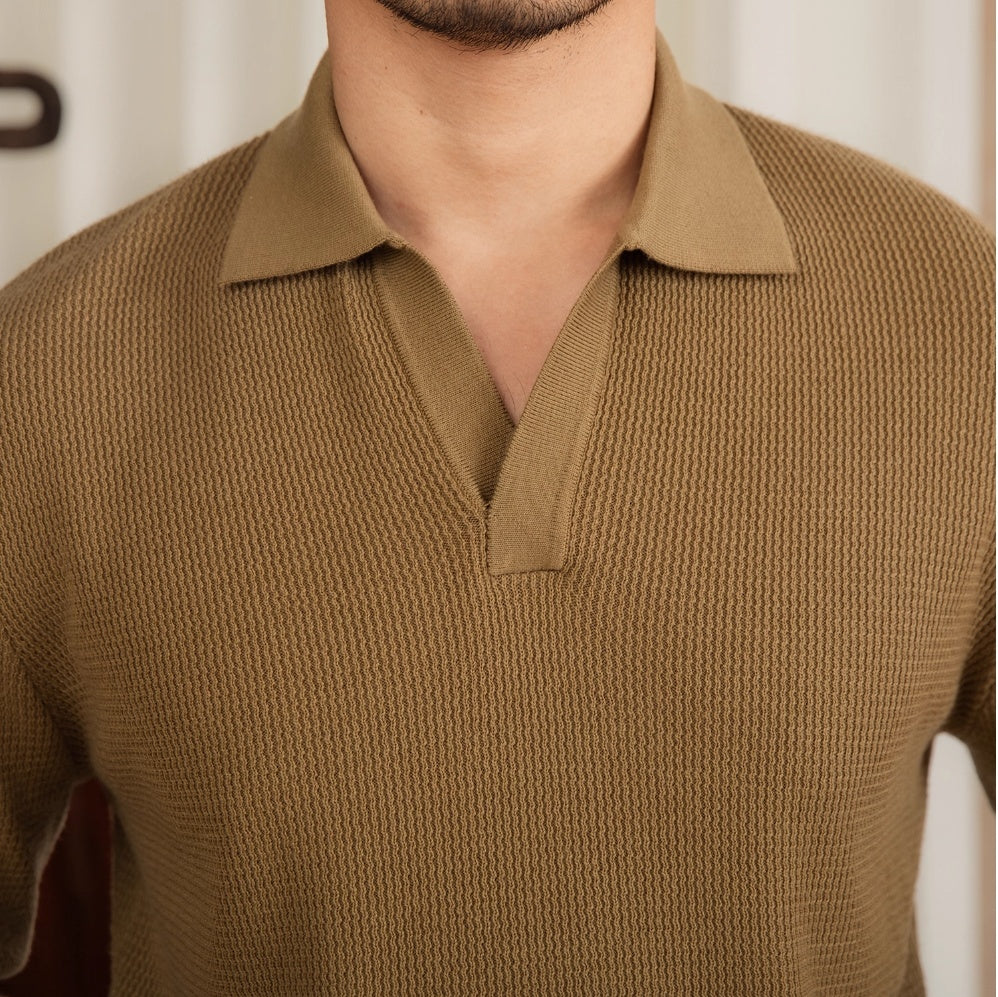 Wool Blended Fashion Slim-fit Long-sleeved Pullover Sweater