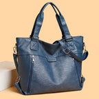 Retro Soft Leather Handbag Fashion Commuter Shoulder Messenger Bag