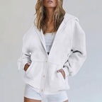 Women's Casual Solid Color Cardigan Jacket